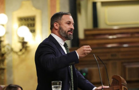 ep el presidente de vox santiago abascal durante el pleno extraordinario en el congreso para tratar