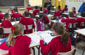 ep estudiantes en un colegio concertado