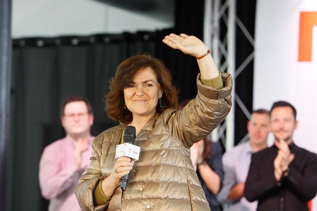 Intervención de la presidenta del Gobierno, Carmen Calvo, en un acto del PSIB-PS | Isaac Buj - Europa Press ep intervencionla presidentagobierno carmen calvo enactopsib-ps