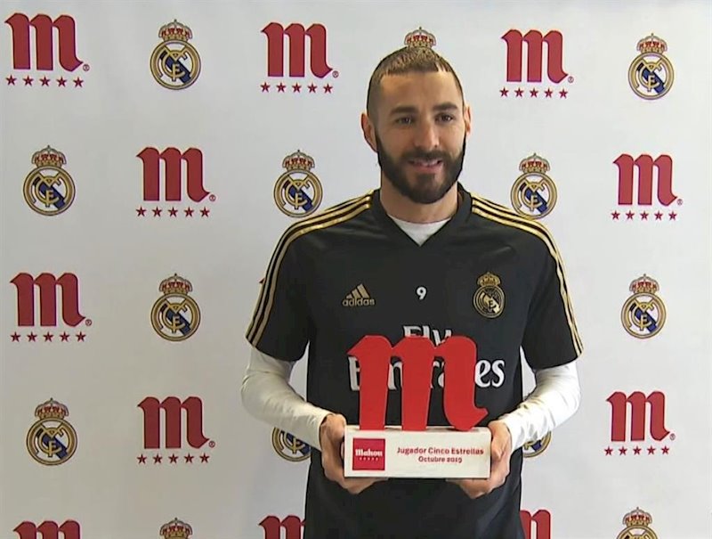 ep karim benzema mejor jugador del real madrid en octubre 19