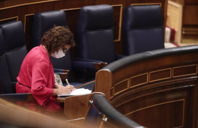 ep la ministra de hacienda maria jesus montero este jueves en el pleno del congreso