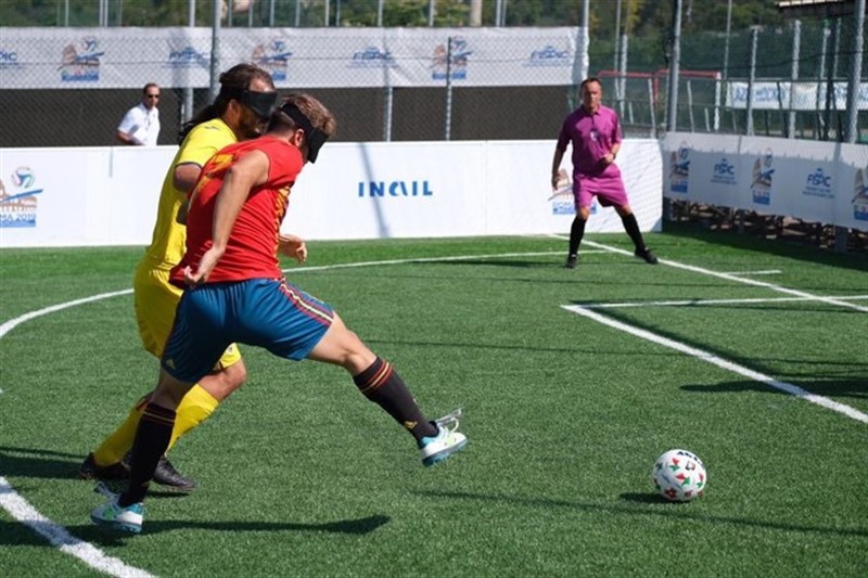 ep la seleccion espanola de futbol para ciegos se clasifica para las semifinales del europeo