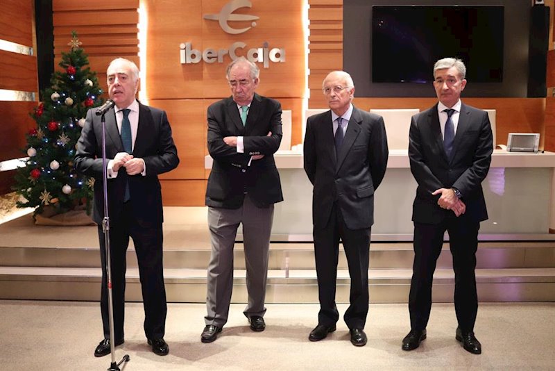 ep los responsables de ibercaja en la copa de navidad