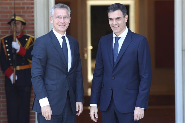 Pedro Sánchez recibe al secretario general de la OTAN, Jens Stoltenberg | EDUARDO PARRA/EUROPA PRESS ep pedro sanchez recibesecretario generalla otan jens stoltenberg