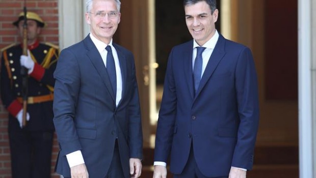 ep pedro sanchez recibesecretario generalla otan jens stoltenberg