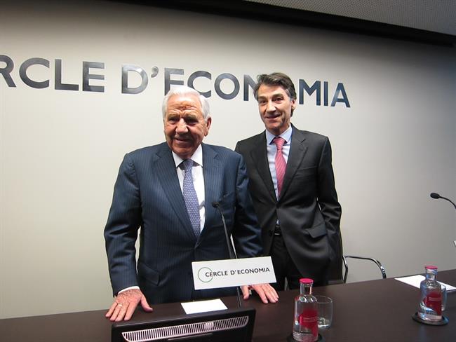 El presidente de Ficosa, J.M.Pujol, y el consejero delegado de Ficosa, X.Pujol | EUROPA PRESS ep presidenteficosa jmpujol yconsejero delegadoficosa xpujol