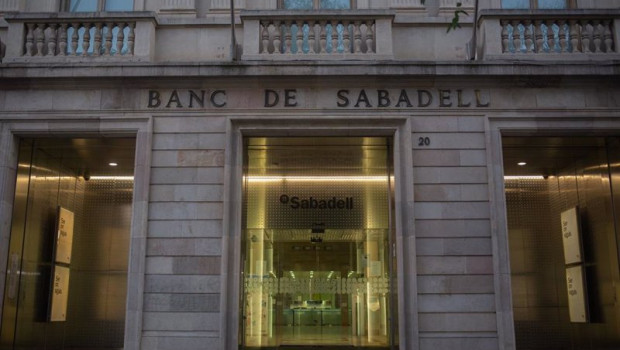 ep sede historica del banc sabadell en sabadell barcelona catalunya espana