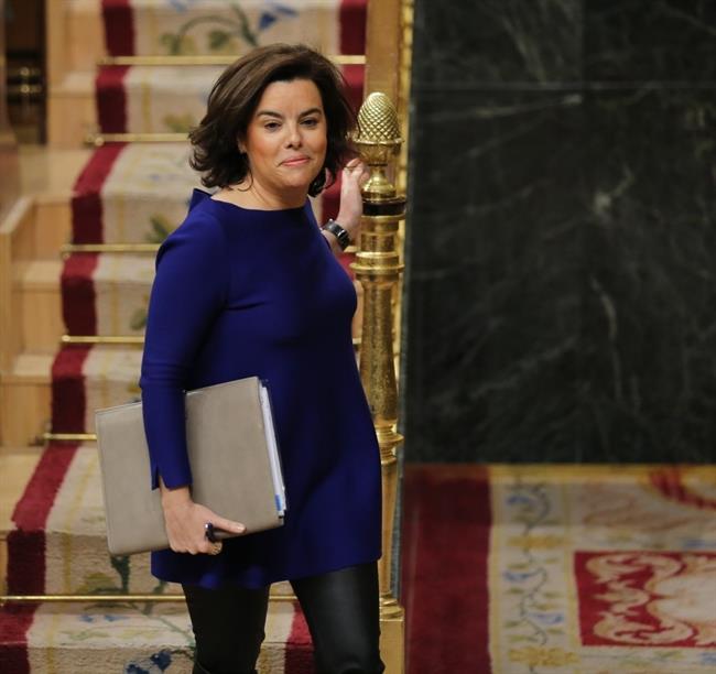 Soraya Sáenz de Santamaría en la sesión de control al Gobierno en el Congreso | EUROPA PRESS ep soraya saenzsantamariala sesioncontrolgobiernocongreso 20170418114401