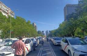 ep taxistas marchan en madrid contra las 8500 nuevas licencias de vtc a cabify