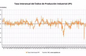 ep variacion anual de la produccion industrial en espana hasta enero de 2021 ine