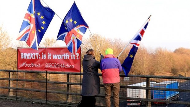 ep anti-brexit protest in england