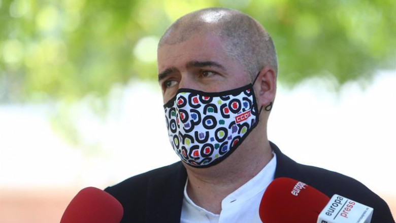 ep archivo   el secretario general de ccoo unai sordo responde a los medios tras la firma del