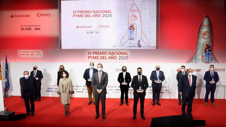 Archivo - IV edición de los Premios Pyme del año 2020 que organizan Banco Santander y la Cámara de Comercio de España, en Madrid, (España), a 26 de febrero de 2021. | Casa de S.M. el Rey - Archivo ep archivo iv edicion de los premios pyme del ano 2020 que organizan banco santander y la camara