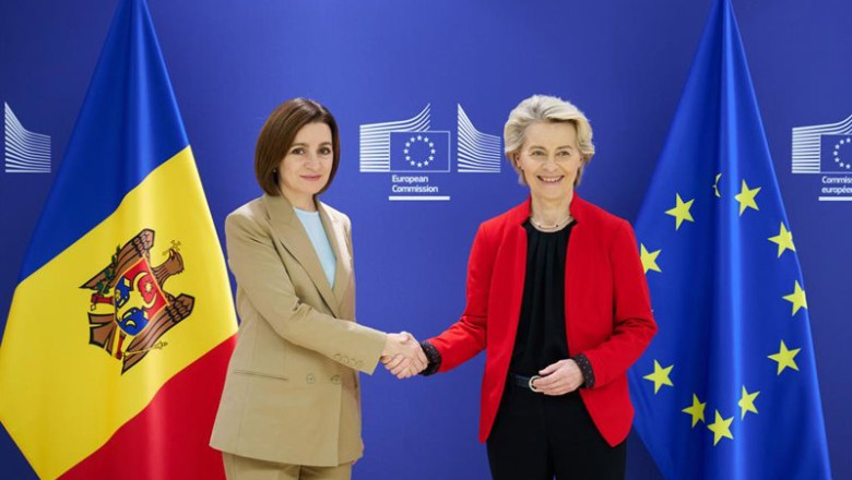 ep archivo la presidenta de moldavia maia sandu y la presidenta de la comision europea ursula von ep archivo la presidenta de moldavia maia sandu y la presidenta de la comision europea ursula von