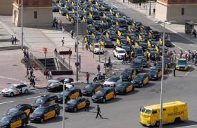 ep archivo   vista general de la marcha lenta de taxis convocada por elite taxi en la plaza de