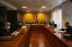 ep componentes en la celebracion de uno de los cuatros juicios celebrados en el tribunal de justicia