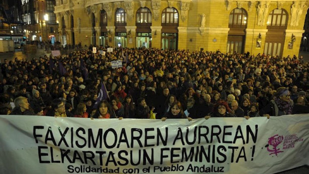 ep concentracion en bilbao de colectivos feministas para reivindicar los derechos de las mujeres