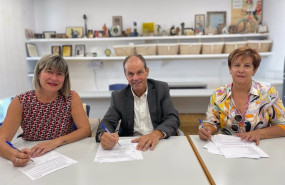 ep de izda a dcha la vicepresidenta del comite de empresa de vb1 monica de la sierra el ceo de ep de izda a dcha la vicepresidenta del comite de empresa de vb1 monica de la sierra el ceo de