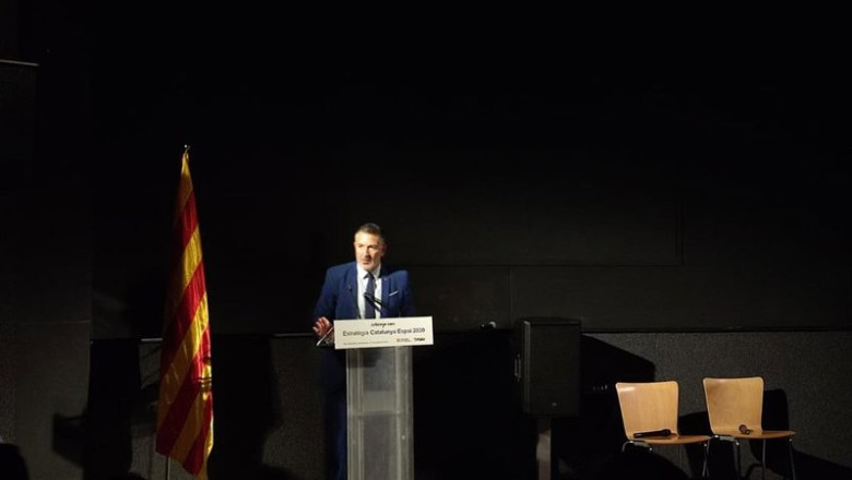 ep el conseller de empresa y trabajo de la generalitat miquel smper en la presentacion de la ep el conseller de empresa y trabajo de la generalitat miquel smper en la presentacion de la