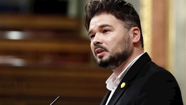 ep el portavoz de erc gabriel rufian interviene desde la tribuna del congreso