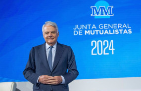 ep el presidente de grupo mutua ignacio garralda en la junta general de mutualistas a 10 de mayo de