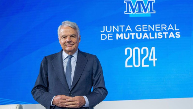 ep el presidente de grupo mutua ignacio garralda en la junta general de mutualistas a 10 de mayo de