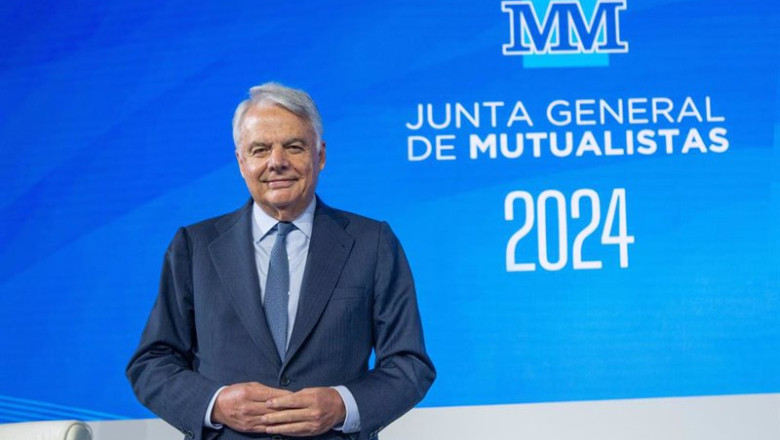 ep el presidente de grupo mutua ignacio garralda en la junta general de mutualistas a 10 de mayo de ep el presidente de grupo mutua ignacio garralda en la junta general de mutualistas a 10 de mayo de