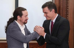 ep el presidente del gobierno en funciones pedro sanchez dech y el secretario general de podemos 20200103171006