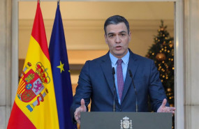 ep el presidente del gobierno pedro sanchez durante una declaracion institucional en el palacio de