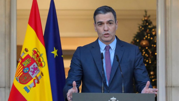 ep el presidente del gobierno pedro sanchez durante una declaracion institucional en el palacio de