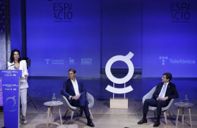 ep el tenista rafa nadal y el presidente de telefonica jose maria alvarez pallete participan en un