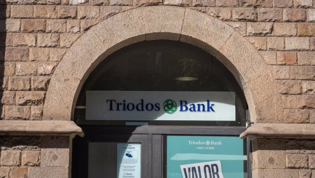 ep fachada del banco triodos bank a 4 de octubre de 2024 en barcelona catalunya espana