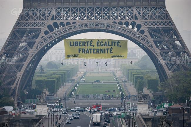 Greenpeace apela a los valores de Francia contra Marie Le Pen | PIERRE-BAELEN/ GREENPEACE ep greenpeace apelalos valoresfranciamariepen