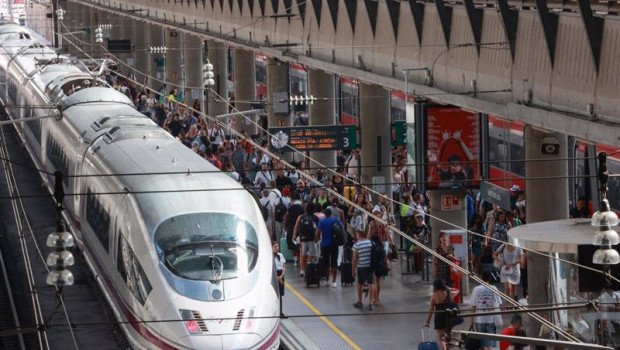 ep imagen de archivo de la estacion de santa justa en sevilla desde donde parten los ave con destino