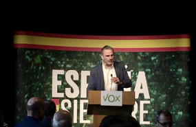 ep javier ortega smith en un acto en zaragoza