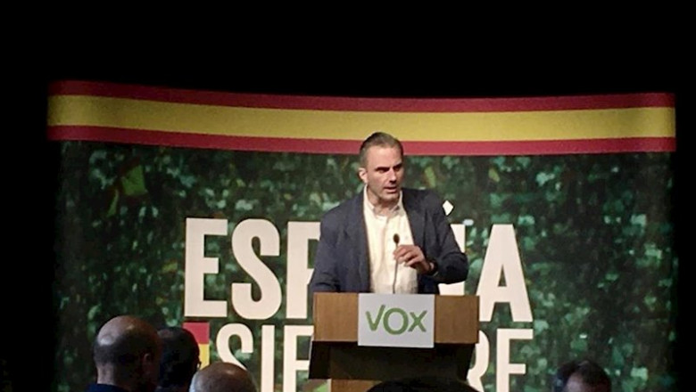 Javier Ortega Smith en un acto en Zaragoza | EUROPA PRESS ep javier ortega smith en un acto en zaragoza