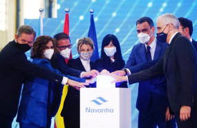ep la ministra de hacienda maria jesus montero el alcalde de ferrol angel mato la presidenta de la