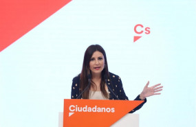 ep la portavoz nacional de ciudadanos lorena roldan ofrece una rueda de prensa en la sede del
