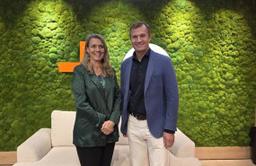 ep la presidenta de cepyme angela de miguel y el ceo de masorange meinrad spenger