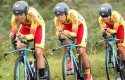 ep mavi garcia lourdes oyarbide y sheyla gutierrez en el campeonato del mundo de ciclismo en