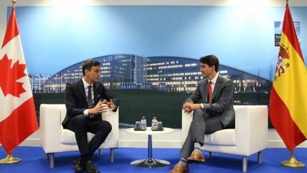 ep pedro sanchezreunejustin trudeau durantecumbrela otan