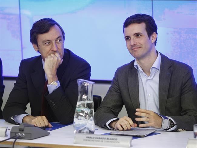 Rafael Hernando y Pablo Casado | EUROPA PRESS ep rafael hernandopablo casado