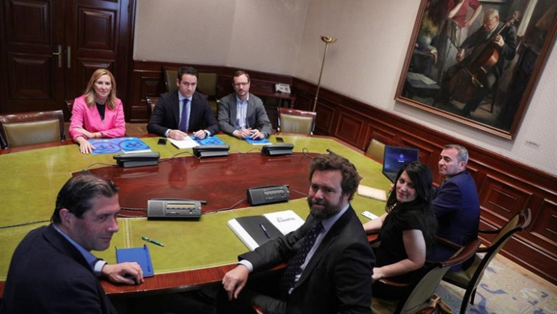 Reunión del PP y VOX en el Congreso de los Diputados | Jesús Hellín - Europa Press ep reunionppvoxcongresolos diputados