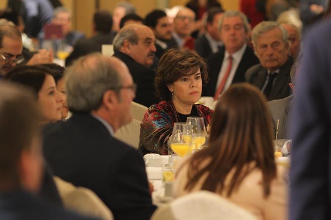 Soraya Sáenz de Santamaría en Desayuno Informativo de Europa Press con Vara | EUROPA PRESS ep soraya saenzsantamariadesayuno informativoeuropa pressvara
