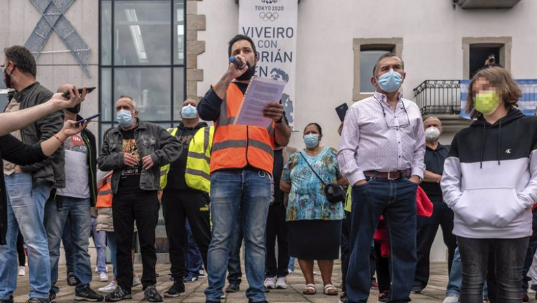 Trabajadores de la fábrica de Vestas de Viveiro (Lugo) se concentran contra el cierre de la planta | Carlos Castro - Europa Press ep trabajadores de la fabrica de vestas de viveiro lugo se concentran contra el cierre de la planta