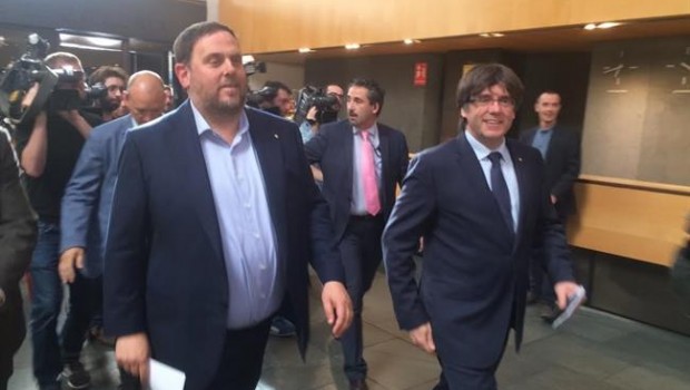 ep vicepresidente oriol junqueras ypresidente carles puigdemont