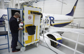ep archivo   hangar de ryanair en sevilla a 15 de diciembre de 2021 en sevilla andalucia espana