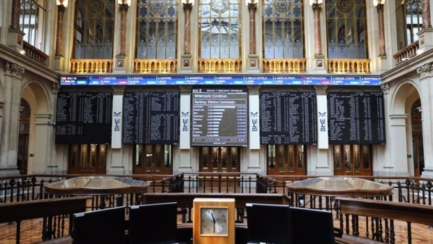 ep archivo   interior del palacio de la bolsa de madrid espana