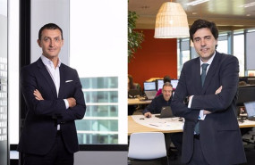 ep el director de fortinet para espana y portugal acacio martin y el director general del negocio