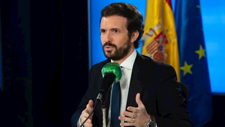El líder del PP, Pablo Casado, durante una entrevista en Onda Cero. En Madrid, a 4 de mayo de 2020. | DAVID MUDARRA (PP) ep el lider del pp pablo casado durante una entrevista en onda cero en madrid a 4 de mayo de 2020